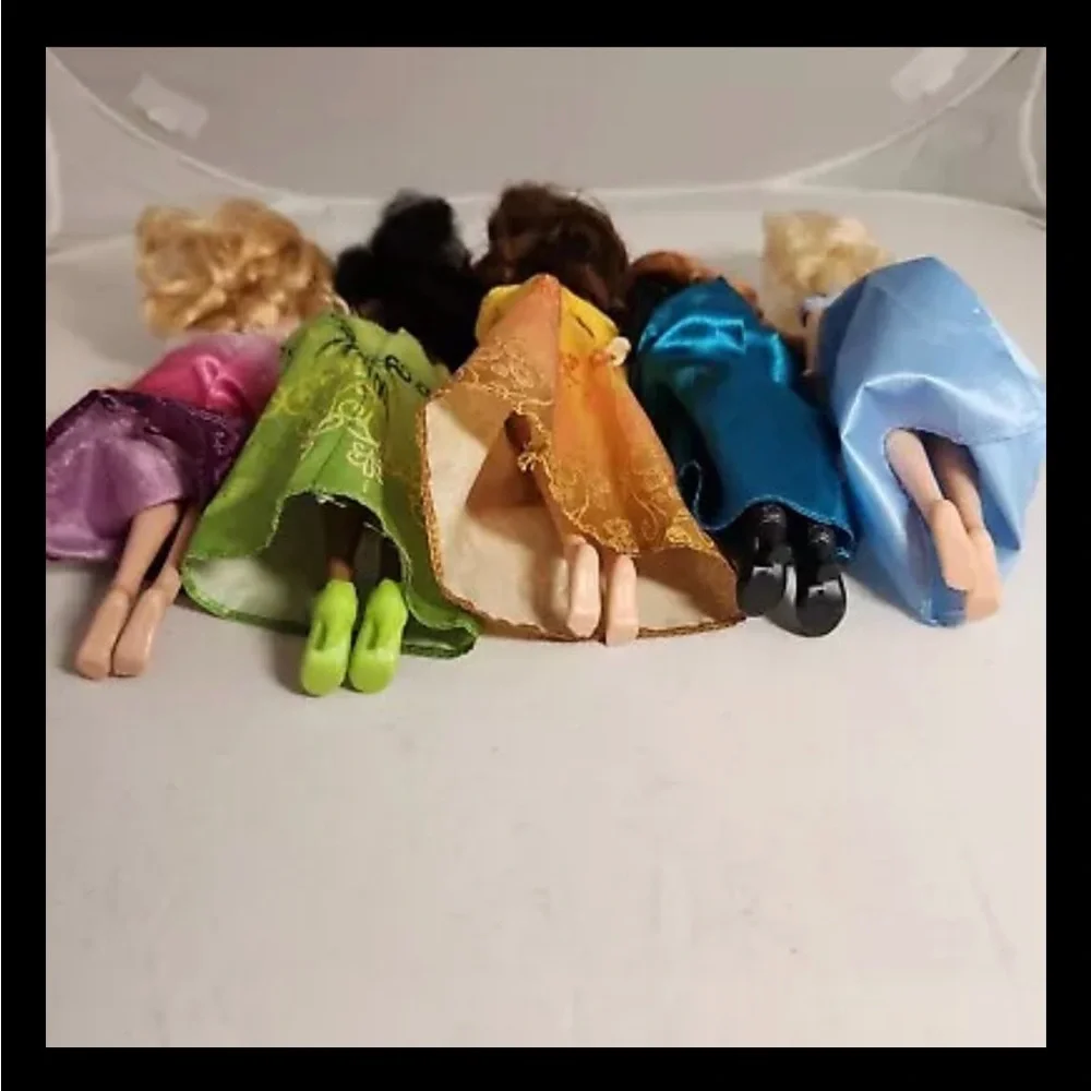 Disney Shimmer And Shine Doll Lot Of 5 Aurora Tiana Belle Anna Cinderella As-Is - Picture 8 of 10